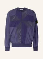 STONE ISLAND Sweatshirt im Materialmix , Farbe: BLAU (Bild 1)