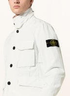 STONE ISLAND Fieldjacket mit Leinen, Farbe: WEISS (Bild 1)