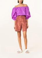 VALENTINO Off-shoulder blouse made of silk , Color: PURPLE (Image 1)