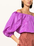 VALENTINO Off-shoulder blouse made of silk , Color: PURPLE (Image 1)