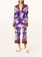 VALENTINO Silk blouse , Color: WHITE/ PURPLE/ BROWN (Image 1)