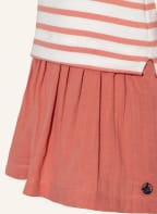 PETIT BATEAU Kleid im Materialmix , Farbe: HELLROT/ WEISS (Bild 1)