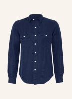 POLO RALPH LAUREN Hemd Custom Fit mit Leinen und Seide, Farbe: DUNKELBLAU (Bild 1)