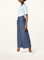 windsor. Denim Culottes, Color: DARK BLUE (Image 1)