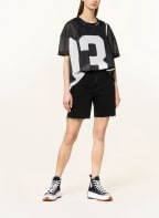 ER ELIAS RUMELIS Oversized-Shirt aus Mesh, Farbe: SCHWARZ/ WEISS (Bild 1)