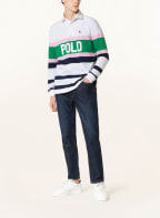 POLO RALPH LAUREN Rugbyshirt Classic Fit, Farbe: GRÜN/ ECRU/ HELLROSA (Bild 1)