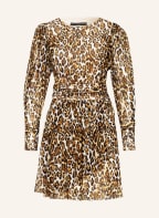 GUESS Dress ENORA in wrap look, Color: CREAM/ BROWN (Image 1)