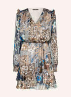 GUESS Dress ELEA with glitter thread, Color: BLUE/ LIGHT BROWN/ BROWN (Image 1)