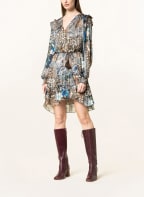 GUESS Dress ELEA with glitter thread, Color: BLUE/ LIGHT BROWN/ BROWN (Image 1)