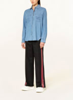 MARC CAIN Denim shirt blouse, Color: 351 baby blue (Image 1)