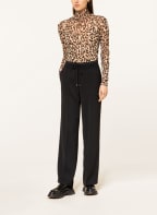 MARC CAIN Wide leg trousers in jogger style, Color: 900 BLACK (Image 1)