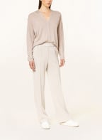 MARC CAIN Strickjacke mit Seide, Farbe: 646 warm stone (Bild 1)