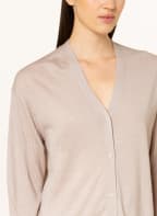 MARC CAIN Strickjacke mit Seide, Farbe: 646 warm stone (Bild 1)