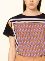 MARC CAIN Blusenshirt mit Seide im Materialmix, Farbe: 725 lilac (Bild 1)