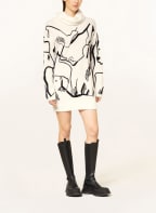 MARC CAIN Rollkragenpullover, Farbe: 190 white and black (Bild 1)