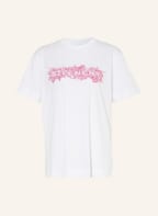 GIVENCHY T-Shirt mit Stickereien , Farbe: WEISS/ FUCHSIA (Bild 1)