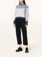ERIBÉ Pullover ALPINE SHORT, Farbe: HELLGRAU/ DUNKELBLAU/ LILA (Bild 1)