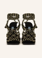 MIISTA Sandals STEPHANIE, Color: BLACK/ YELLOW (Image 1)