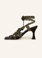 MIISTA Sandals STEPHANIE, Color: BLACK/ YELLOW (Image 1)