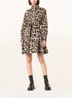 MRS & HUGS Linen dress, Color: DARK BROWN/ BROWN/ BEIGE (Image 1)