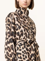 MRS & HUGS Linen dress, Color: DARK BROWN/ BROWN/ BEIGE (Image 1)