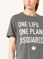 DSQUARED2 T-Shirt RENNY ONE LIFE, Farbe: HELLBRAUN/ WEISS (Bild 1)