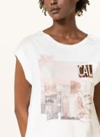 monari T-Shirt mit Glitzergarn, Farbe: WEISS/ ROSA (Bild 1)