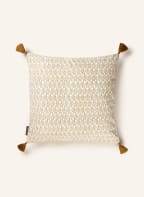 BUNGALOW DENMARK Decorative cushion cover LOTUS, Color: WHITE/ GRAY/ ORANGE (Image 1)