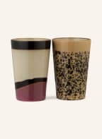 HK living 2er-Set Becher , Farbe: CREME/ BRAUN/ ALTROSA (Bild 1)