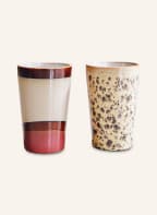 HK living 2er-Set Becher , Farbe: CREME/ BRAUN/ ALTROSA (Bild 1)