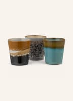HK living 6er-Set Becher , Farbe: BLAU/ GRÜN/ BRAUN (Bild 1)
