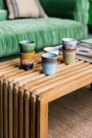 HK living 6er-Set Becher , Farbe: BLAU/ GRÜN/ BRAUN (Bild 1)