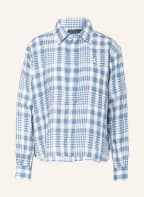 POLO RALPH LAUREN Blusenshirt aus Leinen, Farbe: WEISS/ HELLBLAU (Bild 1)