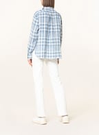 POLO RALPH LAUREN Blusenshirt aus Leinen, Farbe: WEISS/ HELLBLAU (Bild 1)