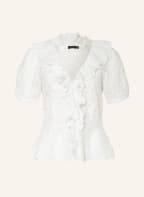 POLO RALPH LAUREN Leinenbluse aus Lochspitze , Farbe: WEISS (Bild 1)