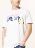 DSQUARED2 T-Shirt SMILEY, Farbe: WEISS/ DUNKELBLAU/ GELB (Bild 1)