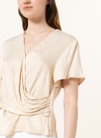 s.Oliver BLACK LABEL Blusenshirt in Wickeloptik, Farbe: BEIGE (Bild 1)