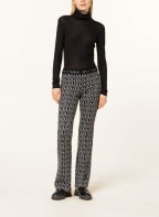 CAMBIO Trousers FLOWER, Color: BLACK/ WHITE (Image 1)