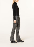 CAMBIO Trousers FLOWER, Color: BLACK/ WHITE (Image 1)