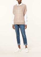 CAMBIO 7/8 jeans KERRY, Color: 5118 dark splinted used fringe (Image 1)