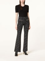 CAMBIO Tweed trousers FRANCIS , Color: BLACK/ WHITE (Image 1)
