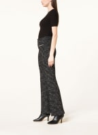 CAMBIO Tweed trousers FRANCIS , Color: BLACK/ WHITE (Image 1)