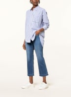 CAMBIO 7/8-jeans PARIS, Color: 5155 medium striped open hem (Image 1)
