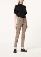 CAMBIO Trousers RHONA , Color: CREAM/ LIGHT BROWN/ BLACK (Image 1)