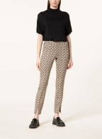 CAMBIO Jacquard trousers RANEE, Color: BLUE GRAY/ LIGHT BROWN/ BLACK (Image 1)