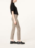CAMBIO Jacquard trousers RANEE, Color: BLUE GRAY/ LIGHT BROWN/ BLACK (Image 1)