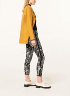 CAMBIO Trousers RANEE in joggers style with tuxedo stripe, Color: BLACK/ WHITE (Image 1)