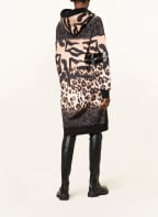 yippie hippie Hoodie-Kleid mit Schmucksteinen, Farbe: SCHWARZ/ BEIGE (Bild 1)