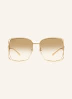GUCCI Sonnenbrille GG1020S, Farbe: 2300D1 - GOLD/ HELLBRAUN VERLAUF (Bild 1)