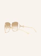 GUCCI Sonnenbrille GG1020S, Farbe: 2300D1 - GOLD/ HELLBRAUN VERLAUF (Bild 1)
